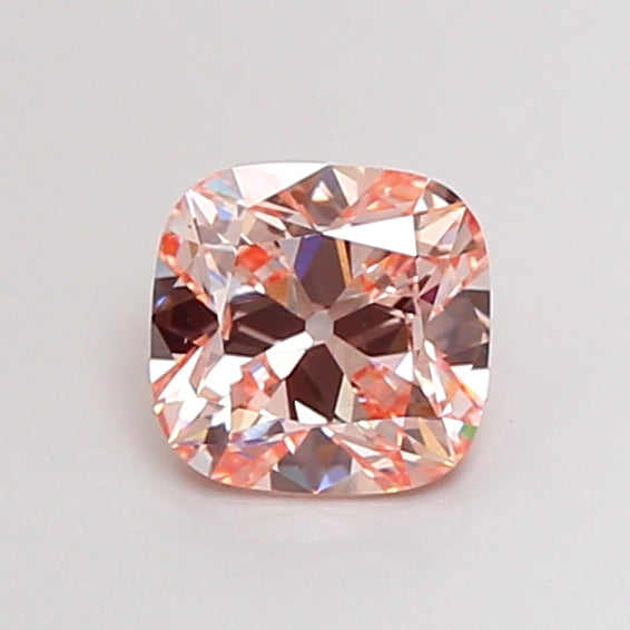 2.06 carat fancy pink old mine cushion lab grown diamond VVS2 clarity