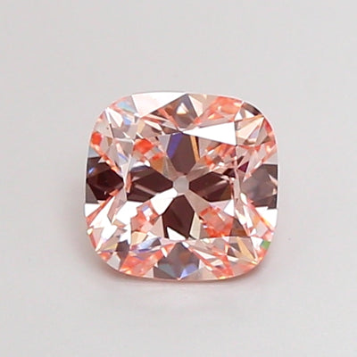 2.06 carat fancy pink old mine cushion lab grown diamond VVS2 clarity