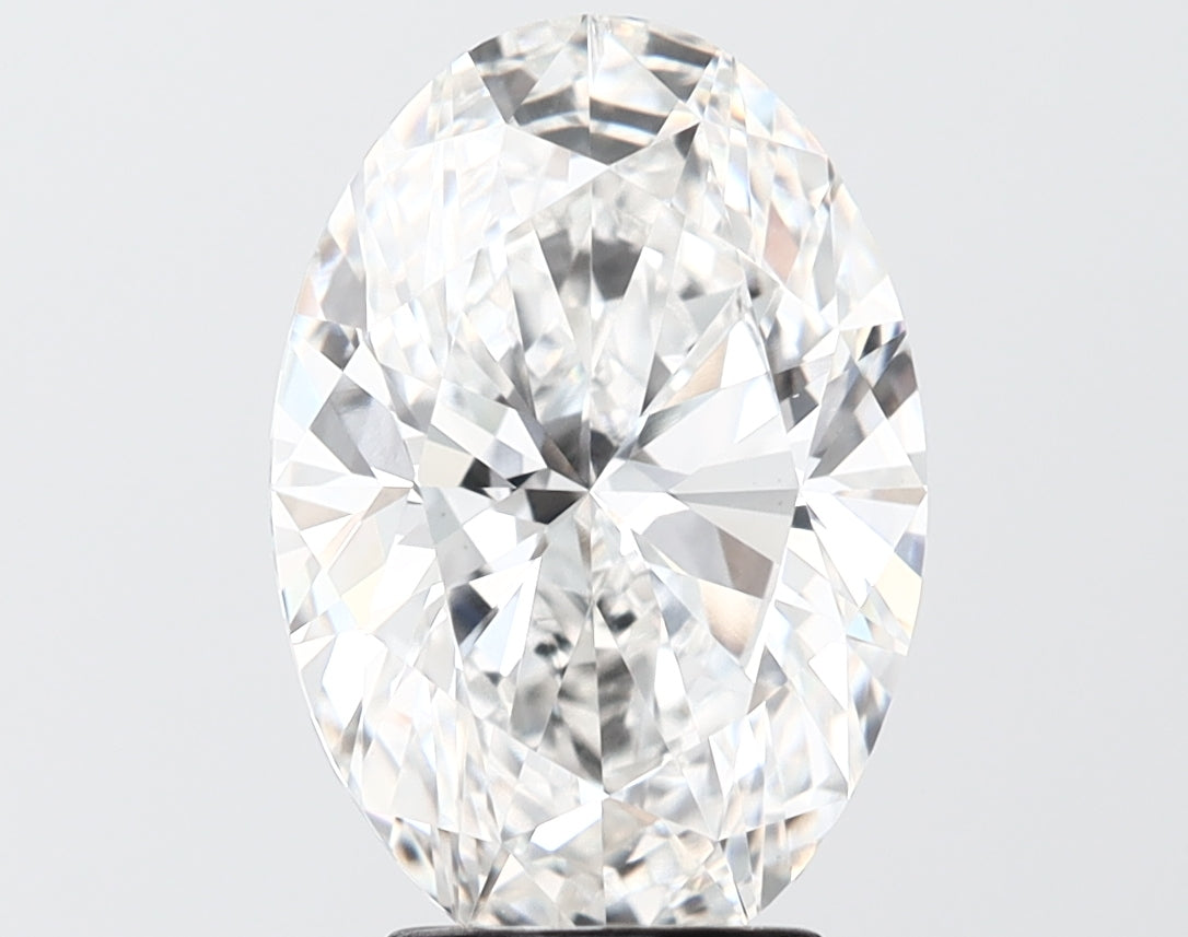 4.02 carat oval lab grown diamond F color VS2 clarity