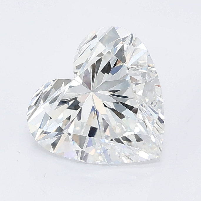 1.59 carat heart lab grown diamond D color VVS2 clarity