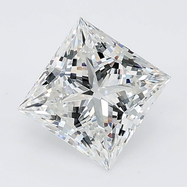1.27 carat princess lab grown diamond D color VVS2 clarity