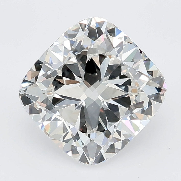 2.58 carat cushion lab grown diamond E color VS1 clarity