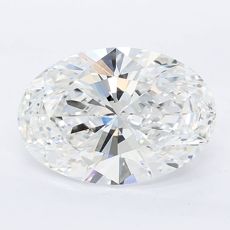 2.56 carat oval lab grown diamond E color VVS2 clarity