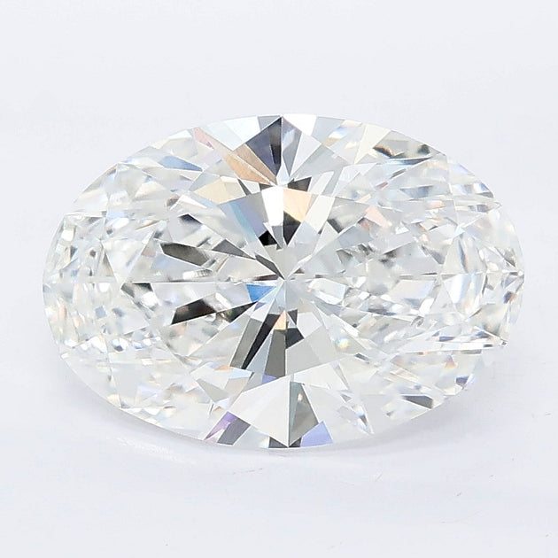 2.56 carat oval lab grown diamond E color VVS2 clarity