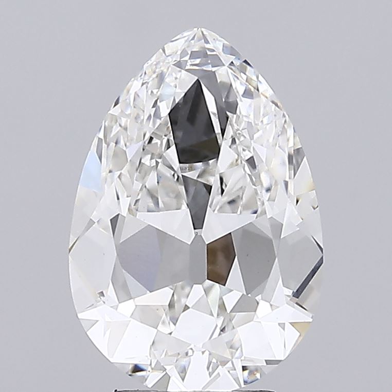 4.05 carat pear lab grown diamond G color VS1 clarity