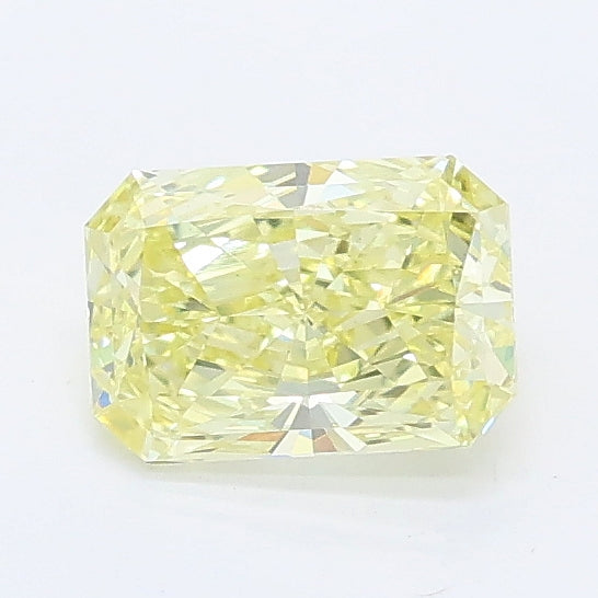 0.58 carat fancy yellow radiant lab grown diamond VS1 clarity