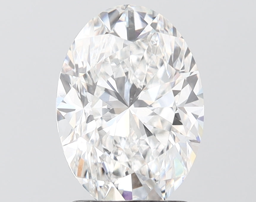 2.50 carat oval lab grown diamond E color VS1 clarity
