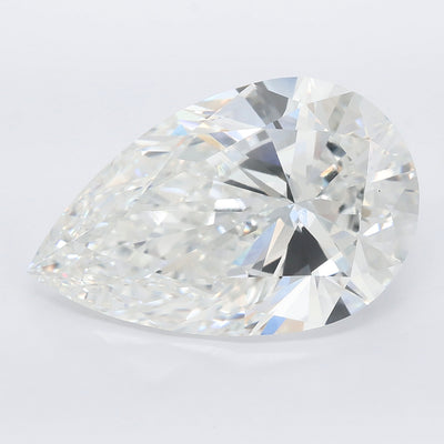 13.01 carat pear lab grown diamond F color VVS2 clarity