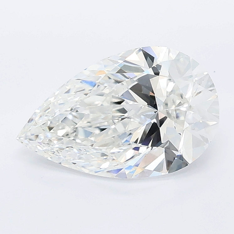 1.71 carat pear lab grown diamond E color VS1 clarity