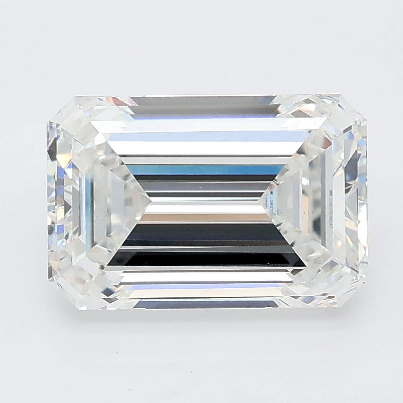 3.29 carat emerald lab grown diamond E color VVS2 clarity