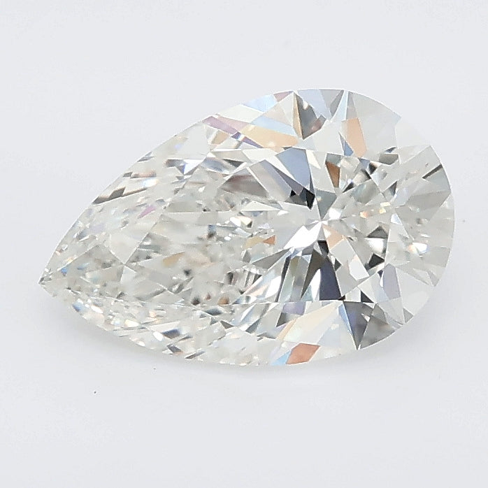 1.50 carat pear lab grown diamond F color VVS2 clarity