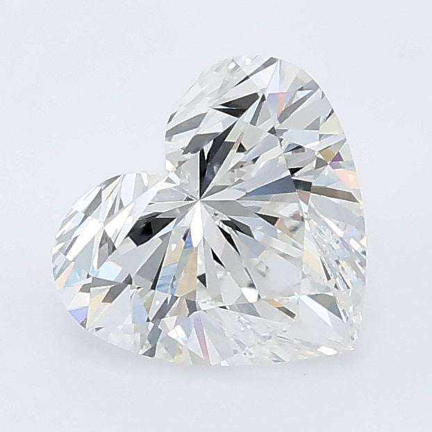 1.51 carat heart lab grown diamond E color VS1 clarity