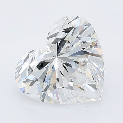 1.51 carat heart lab grown diamond E color VS1 clarity