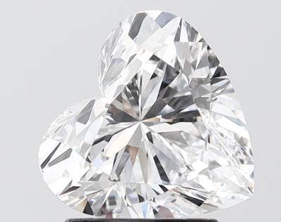 2.00 carat heart lab grown diamond E color VS1 clarity