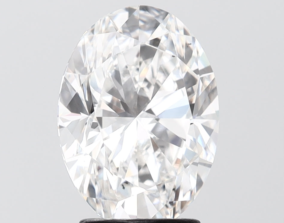 3.01 carat oval lab grown diamond E color VS2 clarity