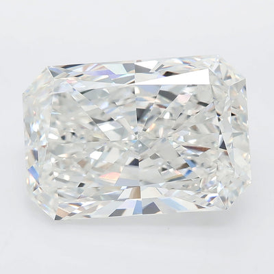 7.73 carat radiant lab grown diamond E color VVS2 clarity