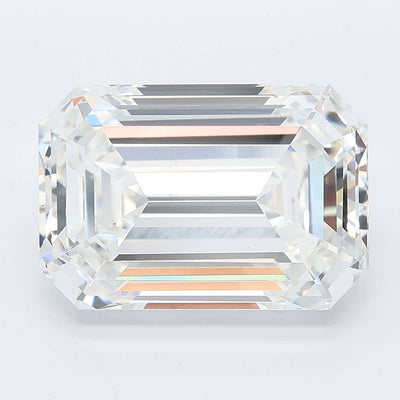 6.02 carat emerald lab grown diamond E color VS1 clarity