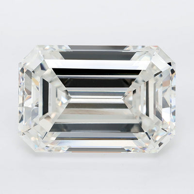 18.58 carat emerald lab grown diamond F color VVS2 clarity