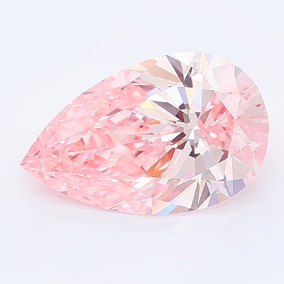 1.04 carat fancy vivid pink pear lab grown diamond VS1 clarity