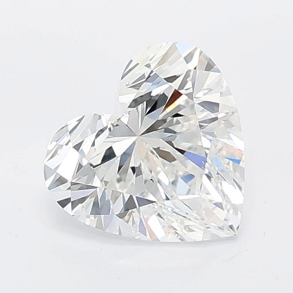 1.08 carat heart lab grown diamond D color VS1 clarity