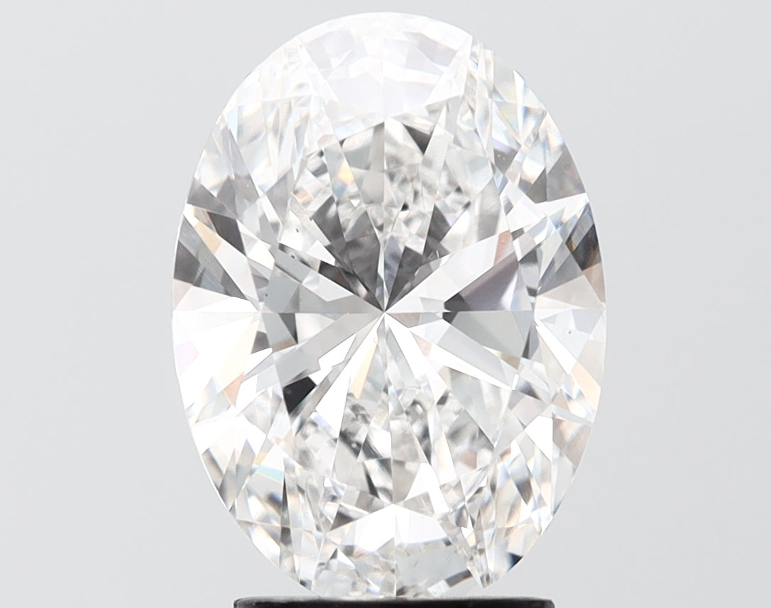 4.01 carat oval lab grown diamond E color VS1 clarity