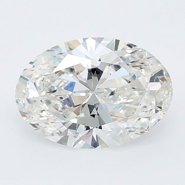 1.28 carat oval lab grown diamond F color VVS2 clarity