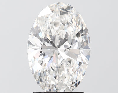 3.09 carat oval lab grown diamond F color VVS2 clarity