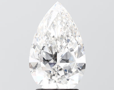 2.52 carat pear lab grown diamond F color VS1 clarity