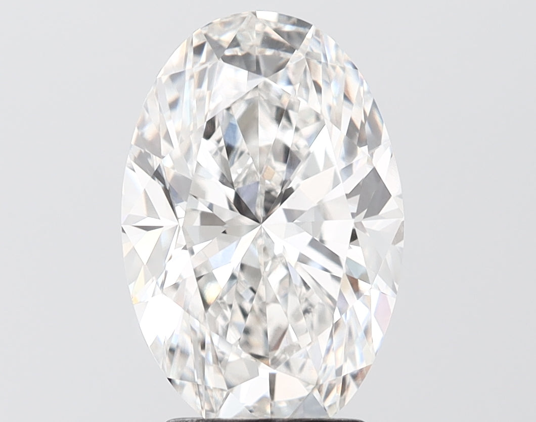3.55 carat oval lab grown diamond F color VS1 clarity