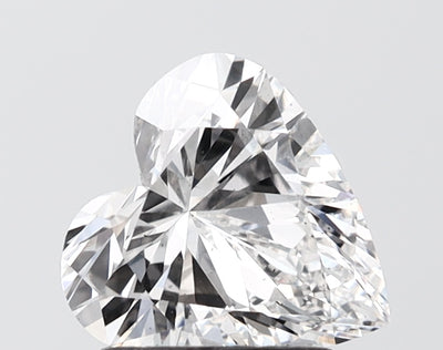 1.52 carat heart lab grown diamond E color SI1 clarity