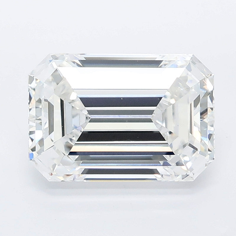 3.09 carat emerald lab grown diamond D color VS1 clarity