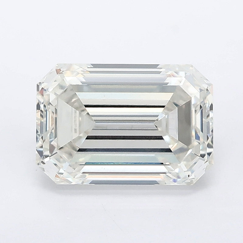 2.59 carat emerald lab grown diamond G color VVS2 clarity