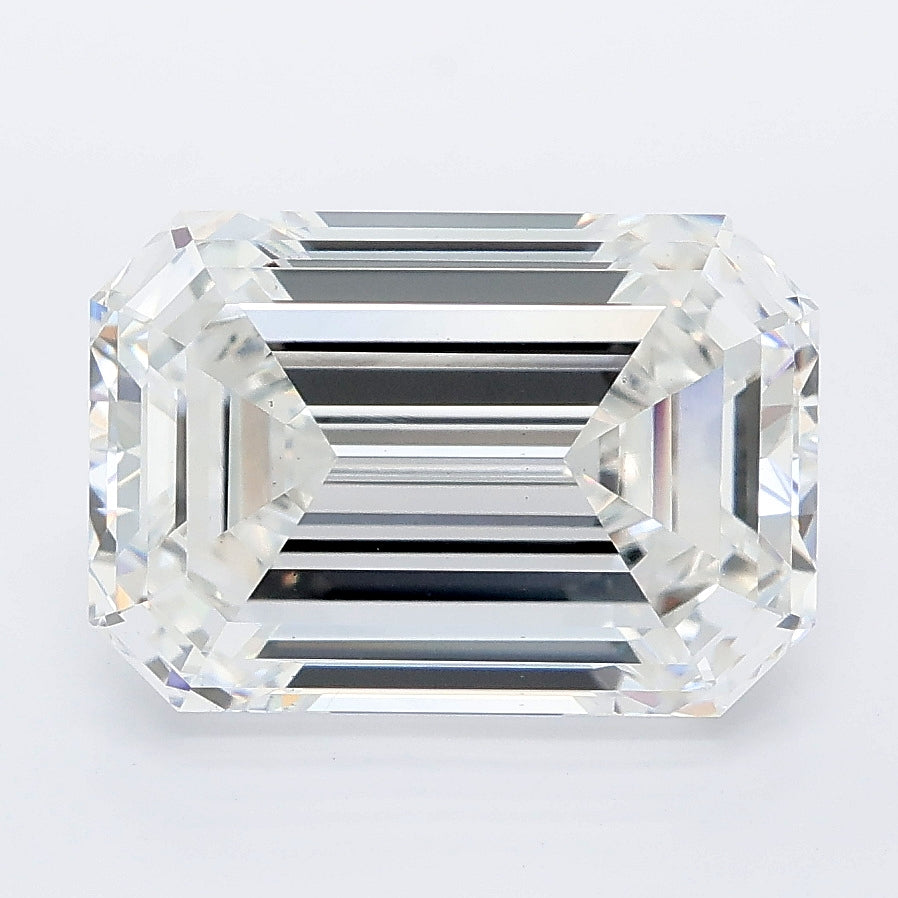 5.00 carat emerald lab grown diamond E color VS1 clarity