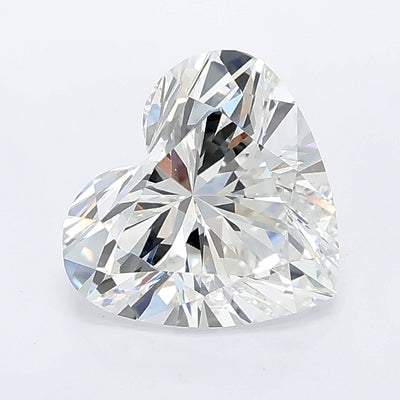 1.54 carat heart lab grown diamond E color VVS2 clarity