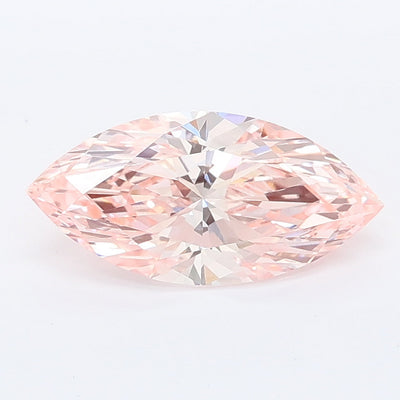 1.09 carat fancy intense pink marquise lab grown diamond VS1 clarity