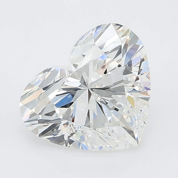 2.03 carat heart lab grown diamond E color VVS2 clarity