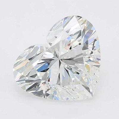 2.03 carat heart lab grown diamond E color VVS2 clarity