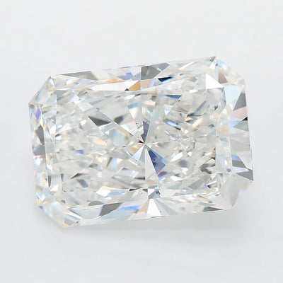 8.07 carat radiant lab grown diamond E color VS2 clarity