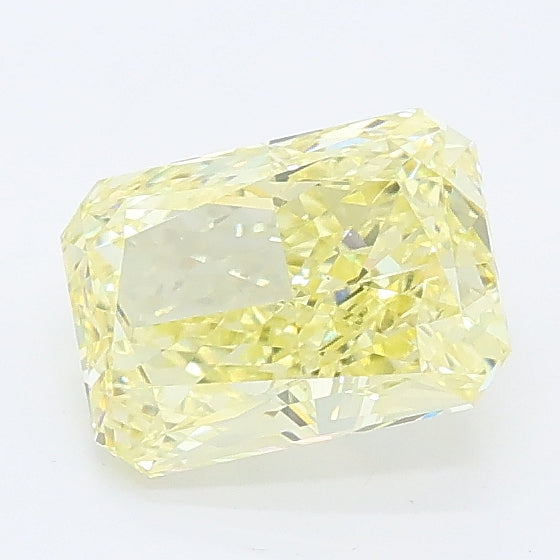 1.15 carat fancy intense yellow radiant lab grown diamond VS1 clarity