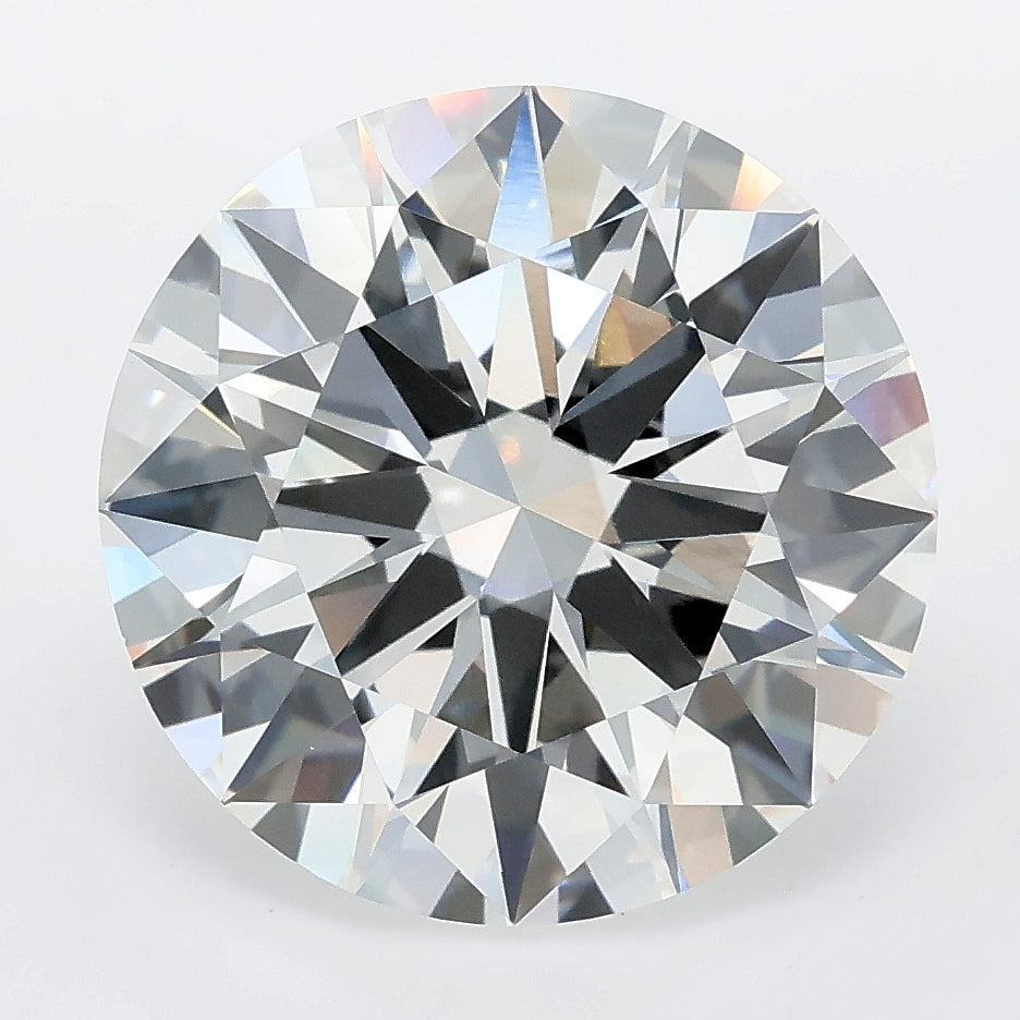 6.76 carat round lab grown diamond E color VVS2 clarity