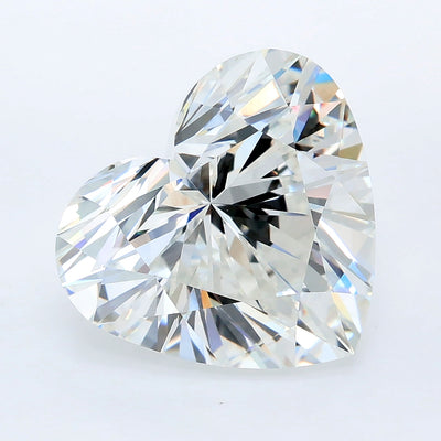 7.25 carat heart lab grown diamond E color VVS2 clarity