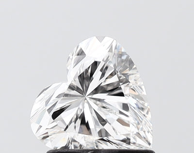 1.03 carat heart lab grown diamond F color VVS2 clarity