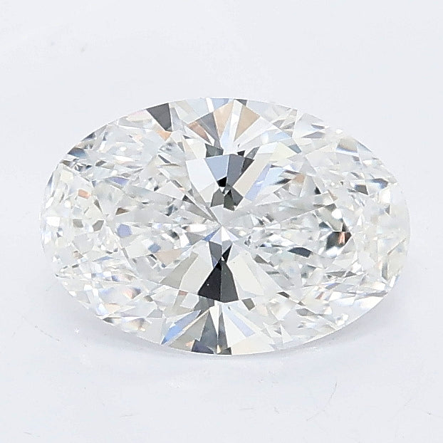 1.08 carat oval lab grown diamond D color VVS2 clarity