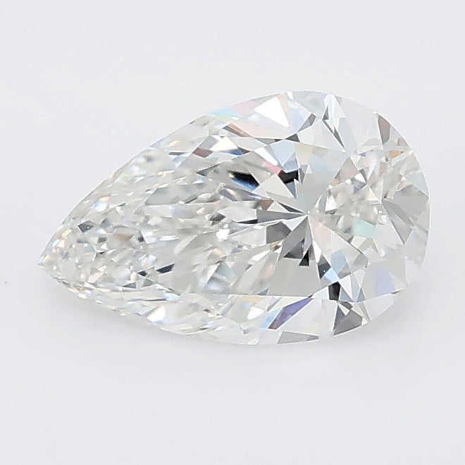 1.08 carat pear lab grown diamond E color VVS2 clarity