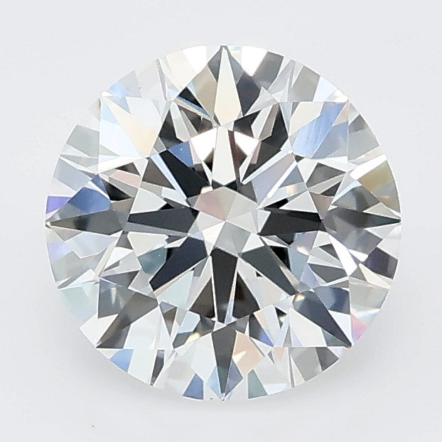 2.01 carat round lab grown diamond E color VS1 clarity