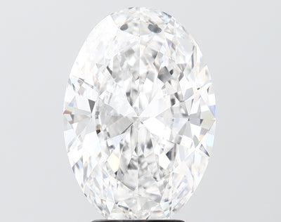 4.28 carat oval lab grown diamond E color VVS2 clarity