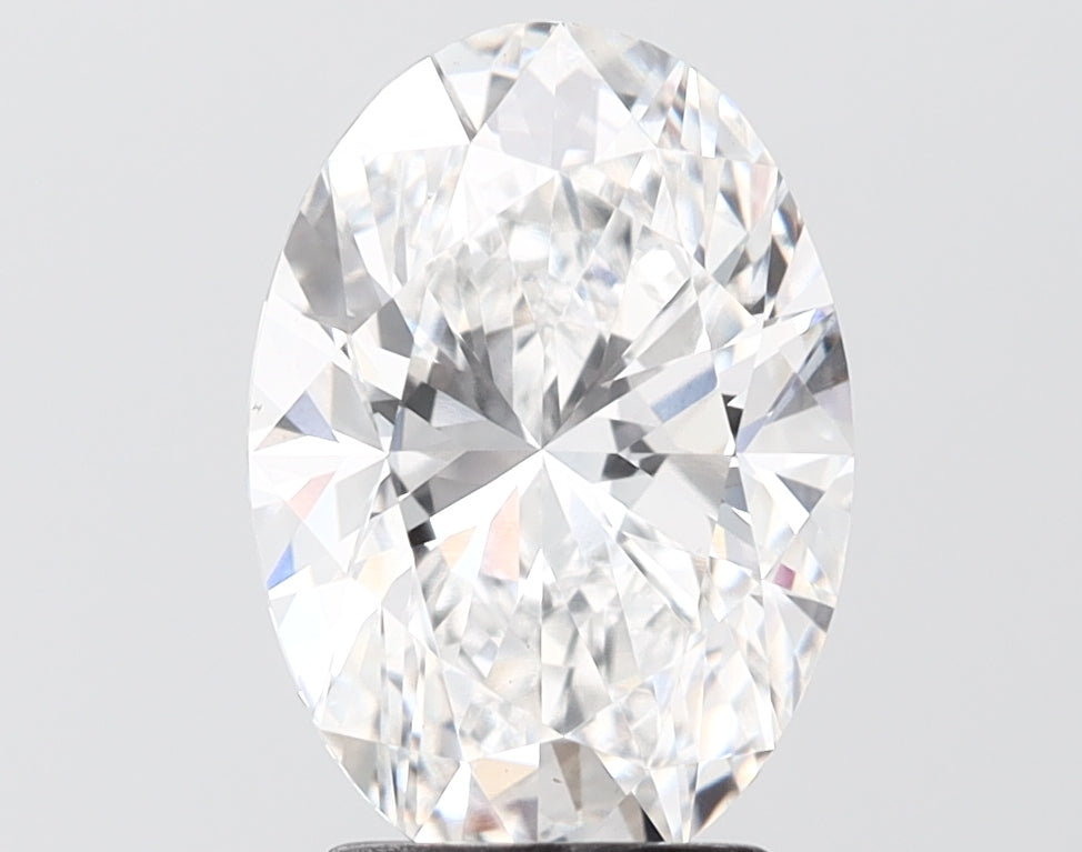 3.09 carat oval lab grown diamond E color VS1 clarity