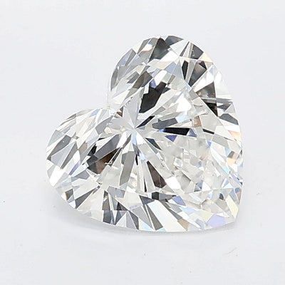1.02 carat heart lab grown diamond E color VS1 clarity