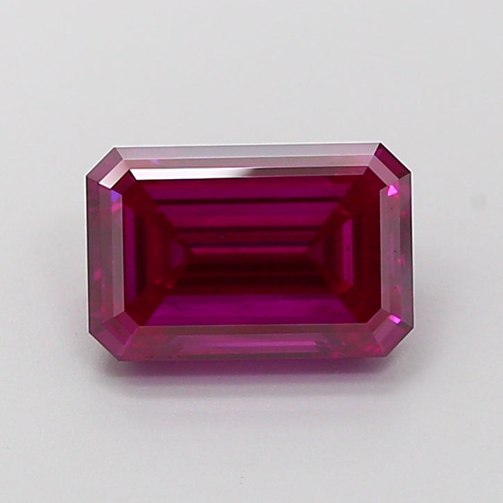 2.21 carat fancy deep pink emerald lab grown diamond VS2 clarity