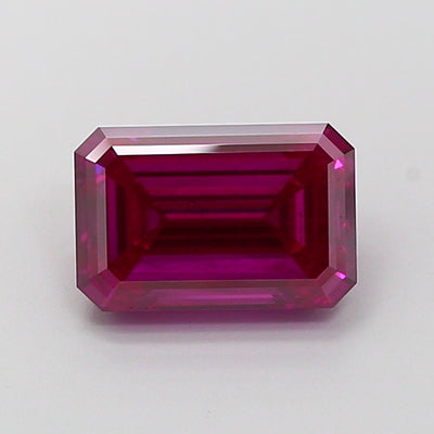 2.21 carat fancy deep pink emerald lab grown diamond VS2 clarity